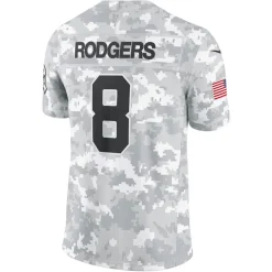 Jerseys|Men^New York Jets Men's Nike Aaron Rodgers Arctic Camo 2024 Salute To Service Limited Jersey