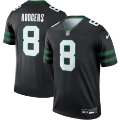 Jerseys|Men^New York Jets Men's Nike Aaron Rodgers Black Alternate Legend Player Performance Top