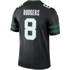 Jerseys|Men^New York Jets Men's Nike Aaron Rodgers Black Alternate Legend Player Performance Top