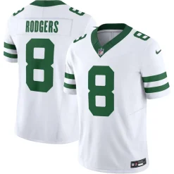Jerseys|Men^New York Jets Men's Nike Aaron Rodgers Legacy White Vapor F.U.S.E. Limited Jersey