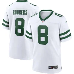 Jerseys|Men^New York Jets Men's Nike Aaron Rodgers Legacy White Game Jersey