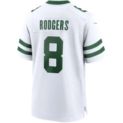Jerseys|Men^New York Jets Men's Nike Aaron Rodgers Legacy White Game Jersey