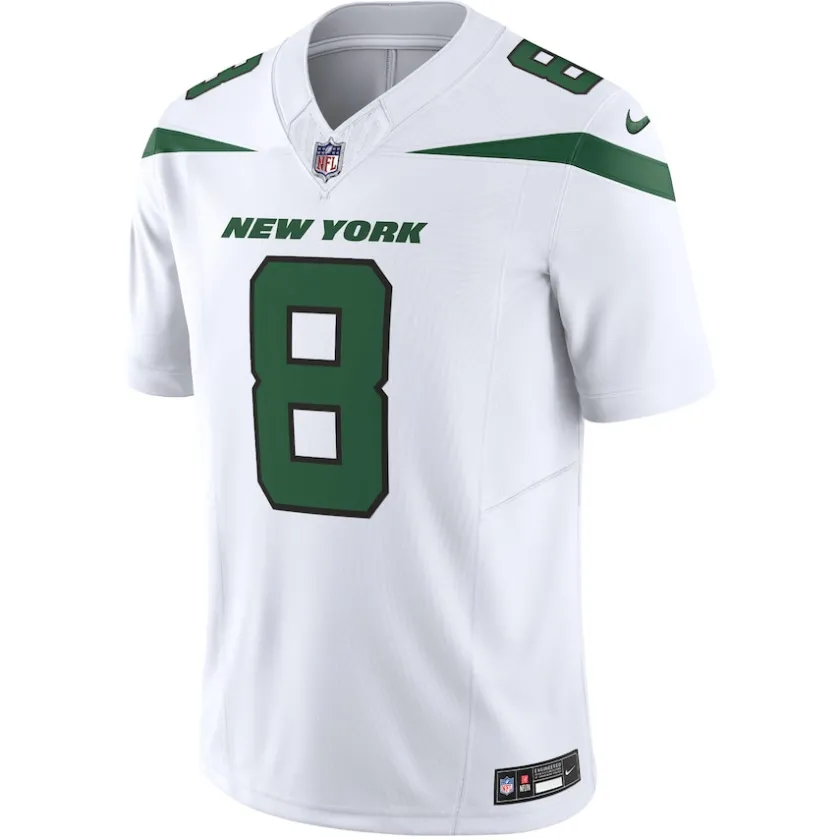 Jerseys|Men^New York Jets Men's Nike Aaron Rodgers Spotlight White Vapor F.U.S.E. Limited Jersey