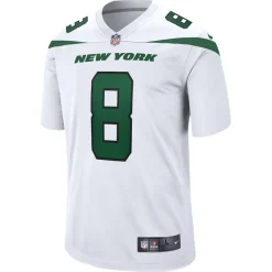 Jerseys|Men^New York Jets Men's Nike Aaron Rodgers White Game Jersey