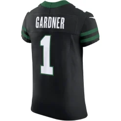 Jerseys|Men^New York Jets Men's Nike Ahmad Sauce Gardner Legacy Black Alternate Vapor F.U.S.E. Elite Jersey