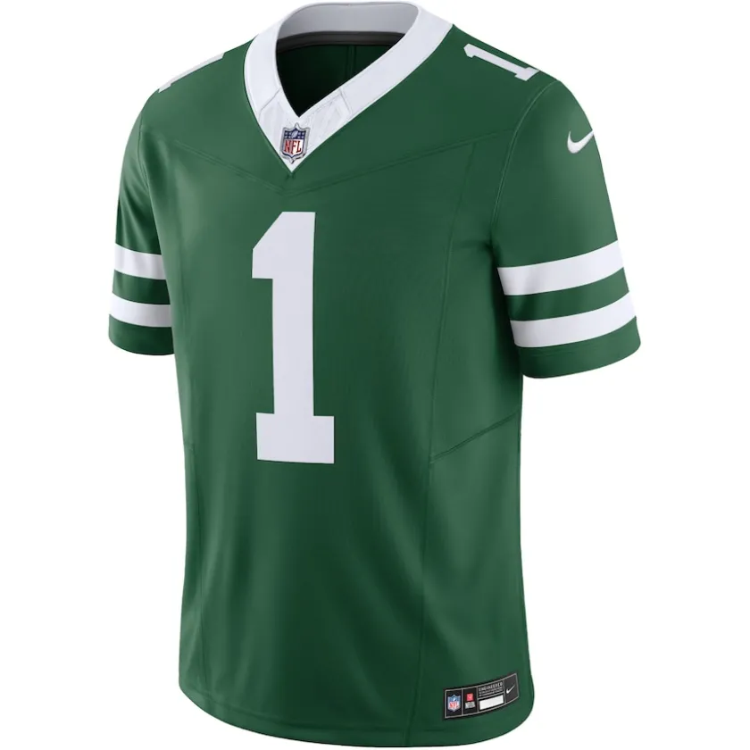 Nike Limited^New York Jets Men's Nike Ahmad Sauce Gardner Legacy Green Vapor F.U.S.E. Limited Jersey