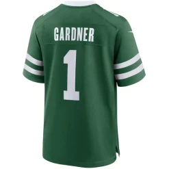 Jerseys|Men^New York Jets Men's Nike Ahmad Sauce Gardner Legacy Green Game Jersey