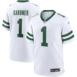 Nike Game^New York Jets Men's Nike Ahmad Sauce Gardner Legacy White Game Jersey