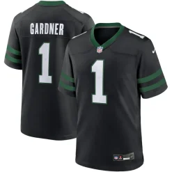 Jerseys|Men^New York Jets Men's Nike Ahmad Sauce Gardner Legacy Black Alternate Game Jersey