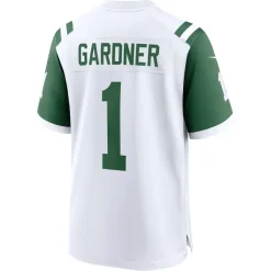 Nike Game^New York Jets Men's Nike Ahmad Sauce Gardner White Classic Alternate Game Jersey