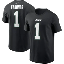 T-Shirts|Men^New York Jets Men's Nike Ahmad Sauce Gardner Black Name & Number T-Shirt