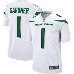 Replica^New York Jets Men's Nike Ahmad Sauce Gardner White Player Game Jersey