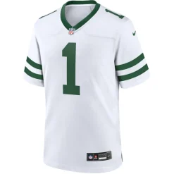 Nike Game|Replica^New York Jets Men's Nike Ahmad Sauce Gardner Legacy White Game Jersey