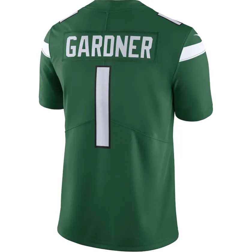 Nike Limited^New York Jets Men's Nike Ahmad Sauce Gardner Gotham Green Vapor Untouchable Limited Jersey