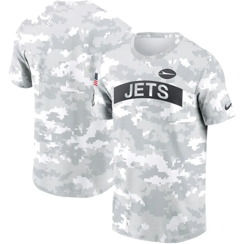 T-Shirts|Men^New York Jets Men's Nike Arctic Camo 2024 Salute To Service Performance T-Shirt
