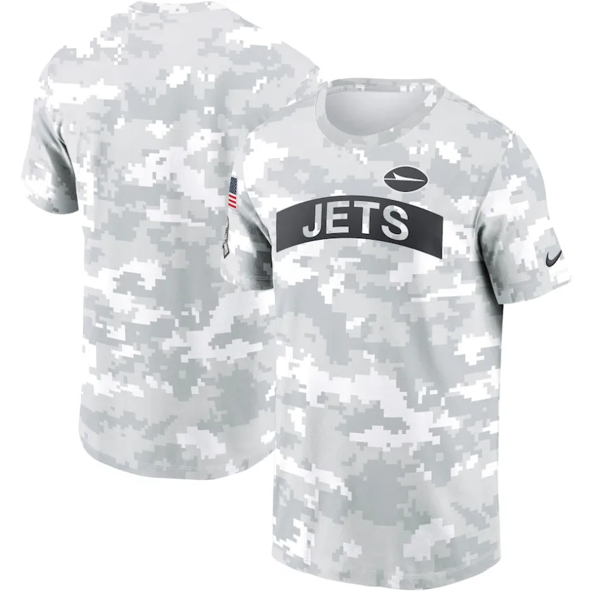 T-Shirts|Men^New York Jets Men's Nike Arctic Camo 2024 Salute To Service Performance T-Shirt