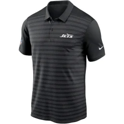 Polos^New York Jets Men's Nike Black 2024 Sideline Victory Performance Polo