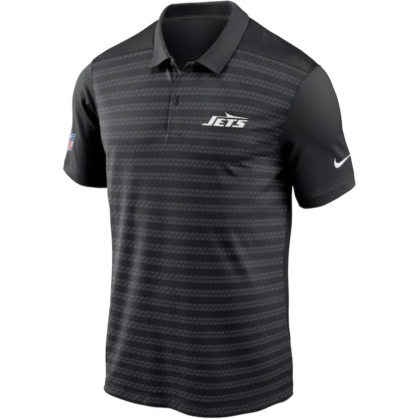 Polos^New York Jets Men's Nike Black 2024 Sideline Victory Performance Polo