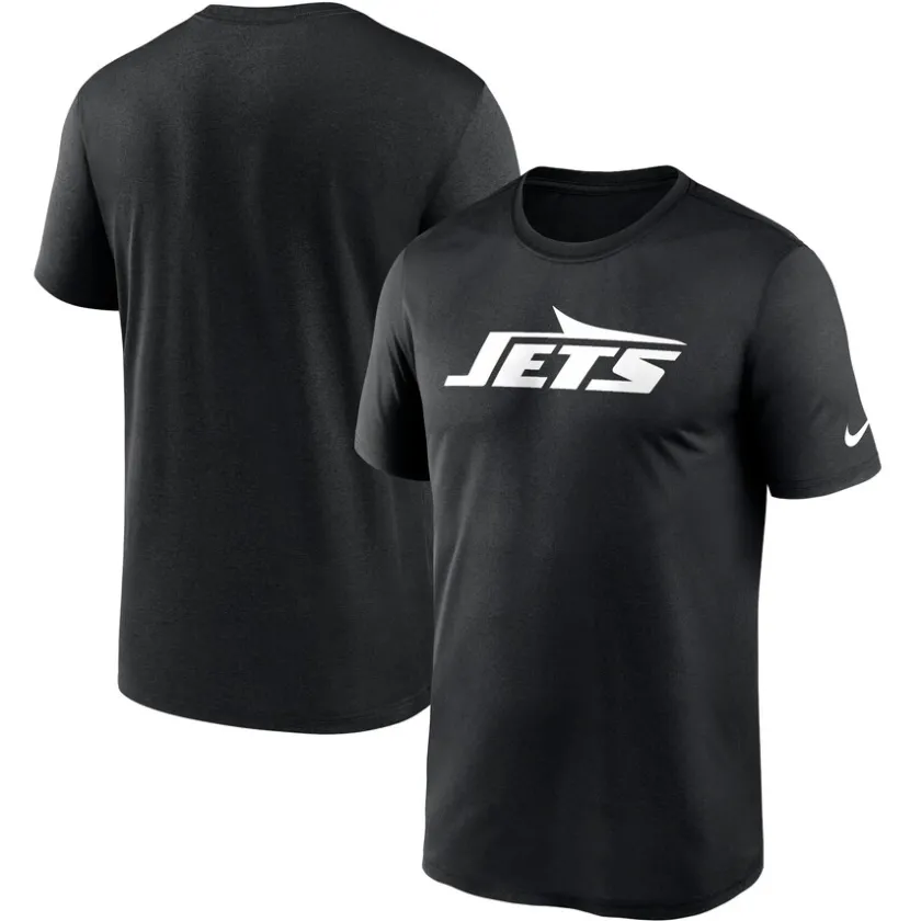 T-Shirts|Men^New York Jets Men's Nike Black Primetime Legend Wordmark Performance T-Shirt
