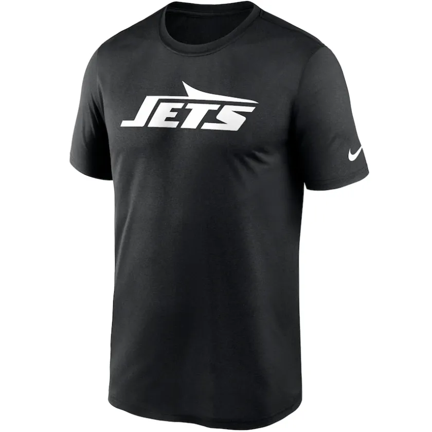 T-Shirts|Men^New York Jets Men's Nike Black Primetime Legend Wordmark Performance T-Shirt