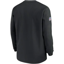 T-Shirts|Men^New York Jets Men's Nike Black 2024 Sideline Coaches Long Sleeve Top