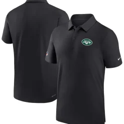 Polos^New York Jets Men's Nike Black Sideline Coaches Performance Polo