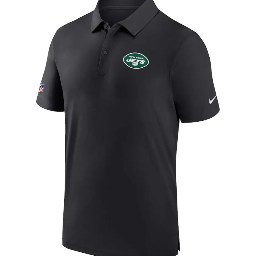 Polos^New York Jets Men's Nike Black Sideline Coaches Performance Polo