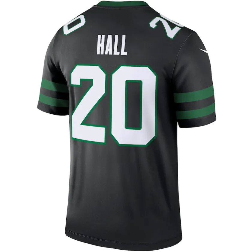 Jerseys|Men^New York Jets Men's Nike Breece Hall Black Alternate Legend Player Performance Top