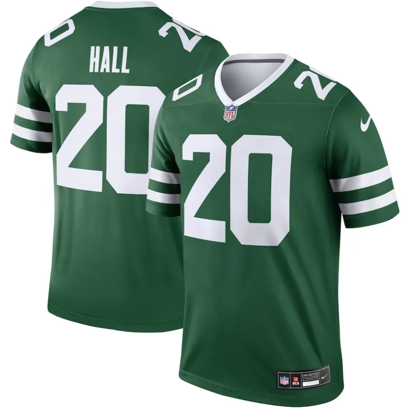 Jerseys|Men^New York Jets Men's Nike Breece Hall Legacy Green Legend Player Performance Top