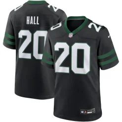 Jerseys|Men^New York Jets Men's Nike Breece Hall Legacy Black Alternate Game Jersey