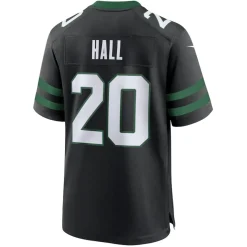 Jerseys|Men^New York Jets Men's Nike Breece Hall Legacy Black Alternate Game Jersey