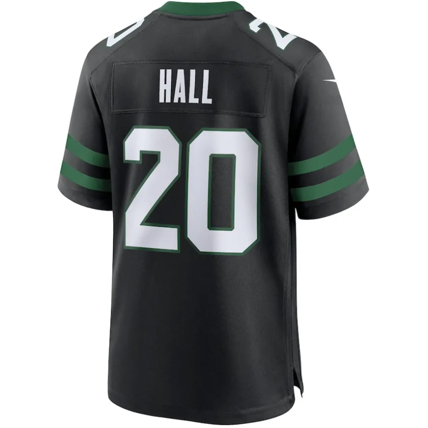 Jerseys|Men^New York Jets Men's Nike Breece Hall Legacy Black Alternate Game Jersey