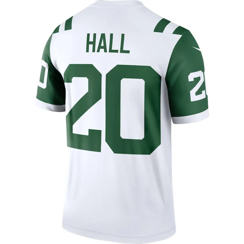 T-Shirts|Men^New York Jets Men's Nike Breece Hall White Alternate Legend Player Performance Top