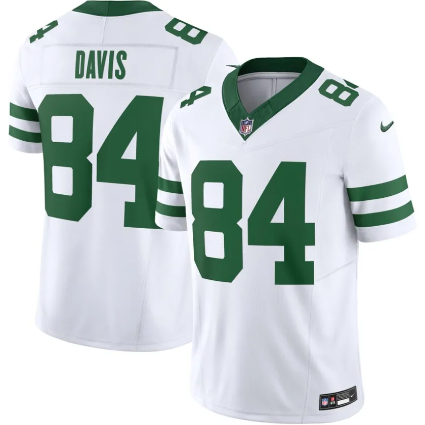 Nike Limited^New York Jets Men's Nike Corey Davis Legacy White Vapor F.U.S.E. Limited Jersey