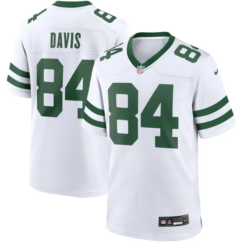 Replica^New York Jets Men's Nike Corey Davis Legacy White Game Jersey