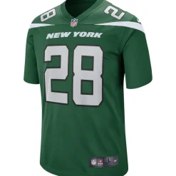 Replica|Throwback^New York Jets Men's Nike Curtis Martin Gotham Green Game Retired Player Jersey