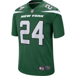 Replica|Throwback^New York Jets Men's Nike Darrelle Revis Gotham Green Retired Player Game Jersey