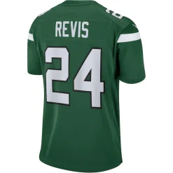 Replica|Throwback^New York Jets Men's Nike Darrelle Revis Gotham Green Retired Player Game Jersey