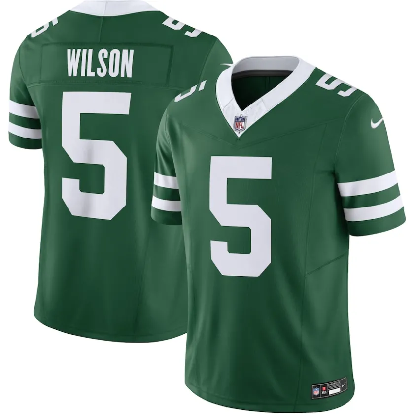 Jerseys|Men^New York Jets Men's Nike Garrett Wilson Legacy Green Vapor F.U.S.E. Limited Jersey