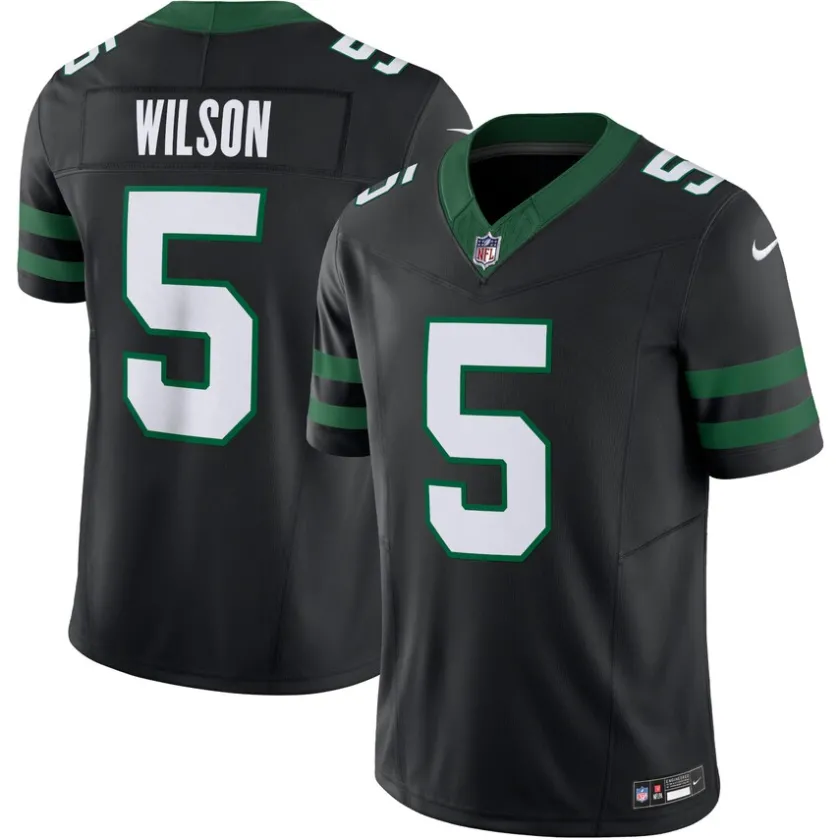 Jerseys|Men^New York Jets Men's Nike Garrett Wilson Legacy Black Alternate Vapor F.U.S.E. Limited Jersey