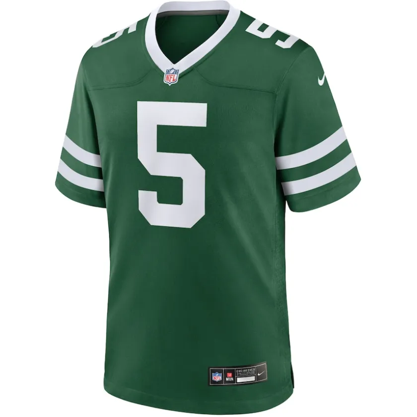 Jerseys|Men^New York Jets Men's Nike Garrett Wilson Legacy Green Game Jersey