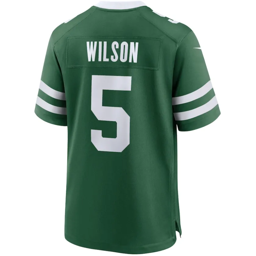 Jerseys|Men^New York Jets Men's Nike Garrett Wilson Legacy Green Game Jersey
