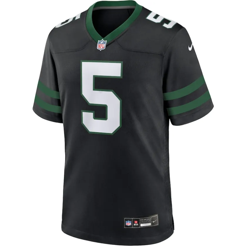 Jerseys|Men^New York Jets Men's Nike Garrett Wilson Legacy Black Alternate Game Jersey
