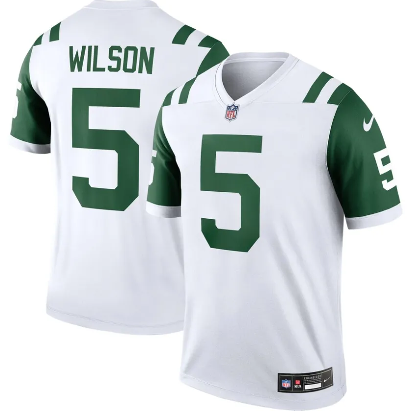 Jerseys|Men^New York Jets Men's Nike Garrett Wilson White Alternate Legend Player Performance Top