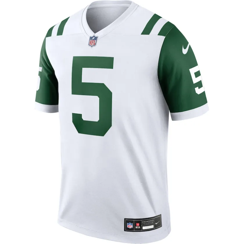 Jerseys|Men^New York Jets Men's Nike Garrett Wilson White Alternate Legend Player Performance Top