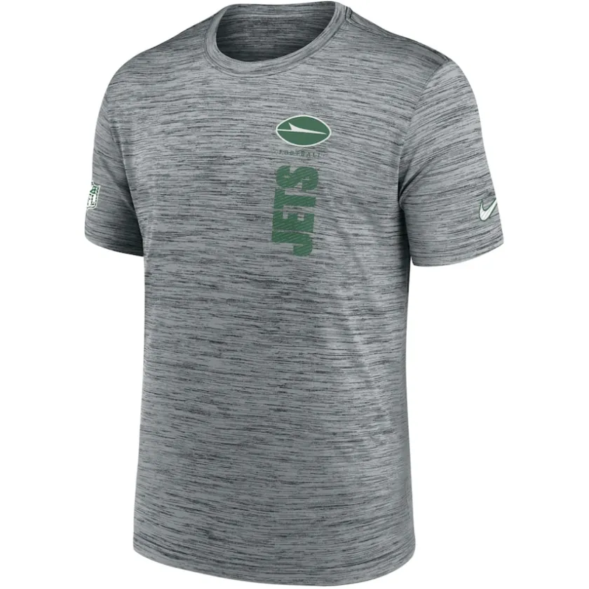 Short Sleeved^New York Jets Men's Nike Gray 2024 Sideline Velocity Performance T-Shirt