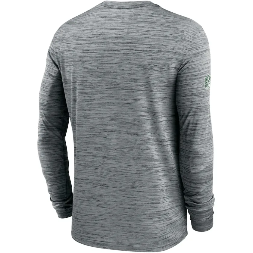 T-Shirts|Men^New York Jets Men's Nike Gray 2024 Sideline Velocity Performance Long Sleeve T-Shirt