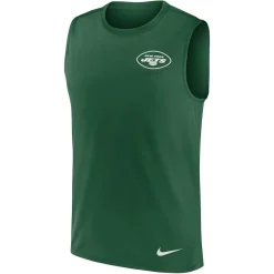 Tank Tops^New York Jets Men's Nike Green Muscle Tank Top