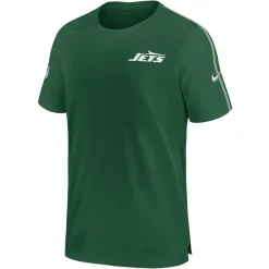 Short Sleeved|T-Shirts^New York Jets Men's Nike Green 2024 Sideline Coach UV Performance T-Shirt
