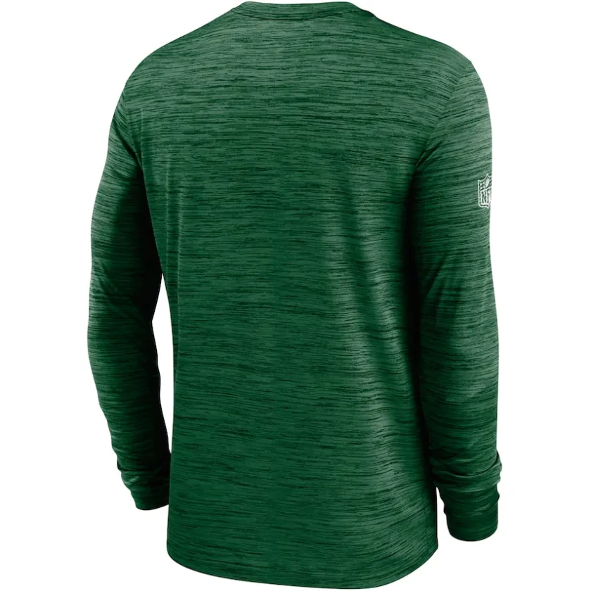 T-Shirts|Men^New York Jets Men's Nike Green 2024 Sideline Velocity Performance Long Sleeve T-Shirt